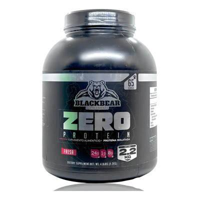 Proteína Zero Carbs 2.2 Kg Fresa 65 Serv Isolatada Blackbear Fresa | MercadoLibre