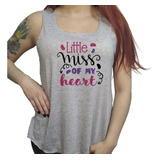 Musculosa Acampanada Frase Little Miss Of My Heart Pequeña