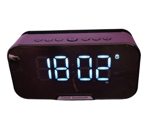 Radio Reloj Despertador 2 Alarmas Bluetooth Recargable Usb 