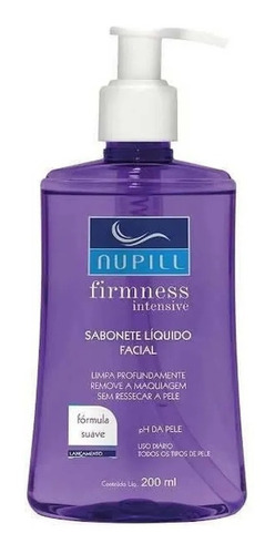 Nupill Firmness Intensive Sabonete Líquido Facial 200ml Tipo De Pele Normal