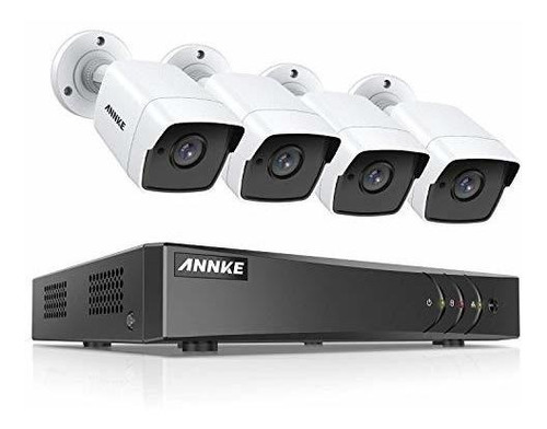 Annke Sistema De Cámara Cctv Dvr 4k De 8 Canales Y 4 Cámaras