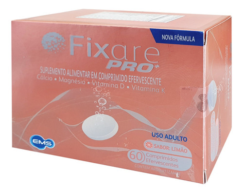 Fixare Pro Sabor Limão Ems 60 Comprimidos Efervescente