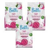 Kit 3 Ceras Depilatórias Confete Pink Pitaya 1kg Depil Bella