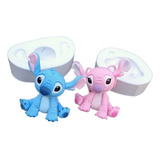 Molde De Silicone Stitch E Angel 2 Em 1