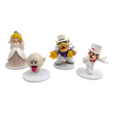 Set 4 Figuras Mario Bross Odysey Boda ¡envío Inmediato!