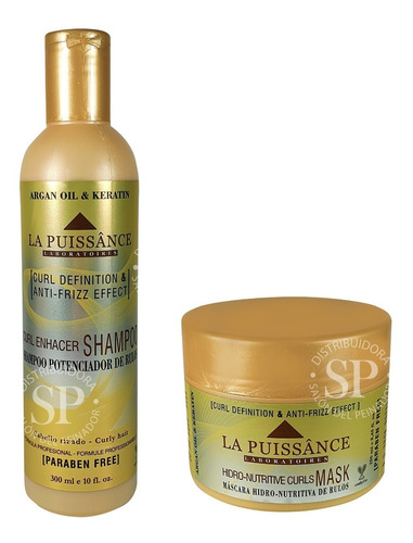 La Puissance Kit Curl Definition Shampoo + Máscara Rulos 