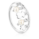 Anillo Cool Joy De Plata, Perlas, Oso, Corazón Estrella Tous