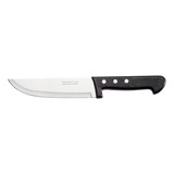 Cuchillo De Cocina 32.5 Cm Mango Plastico Plenus Tramontina Color Negro