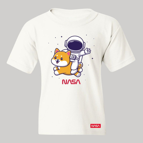 Playera Niño Niña Nasa Nasa Perro Astronauta