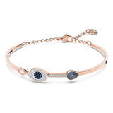 N Pulsera Swarovski Duo Evil Eye, Azul, Mezcla De Baños