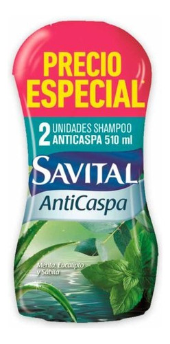 Shampoo Savital Botella 2 Unidades Oferta