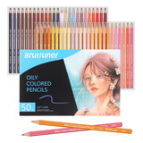 Brutfuner Lapices Colores Set De Arte Profesional 50 Colores