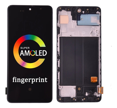 Tela Display Frontal Touch Amoled A51-a515 C/aro Original 