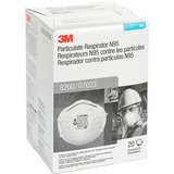 3m 8200 Respirador N95 Caja Con 20 Piezas