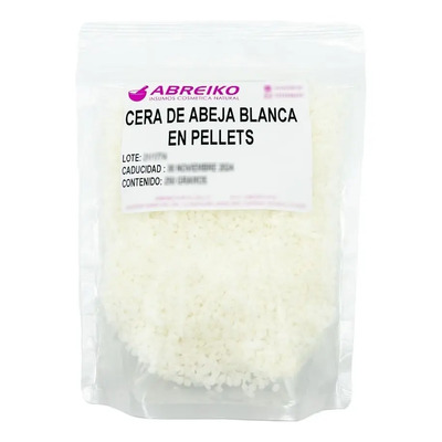 Cera de abeja blanca en pellets 250 g natural grado cosmético | MercadoLibre