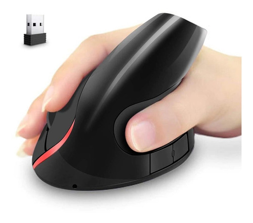 Mouse Inalámbrico Ergonómico Vertical Túnel Carpiano