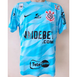 Camisa Corinthians Cassio 700 Jogos Goleiro Azul 2023 2024