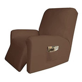 Funda De Sillon Easy Going Reclinable Elastico Color Marron