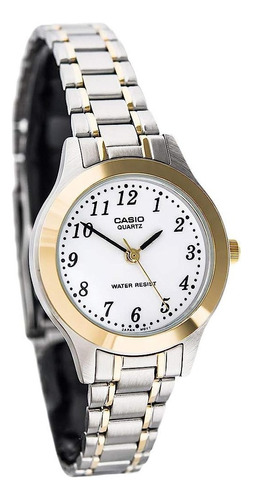 Reloj Casio Dama Combinado Ltp-1128g Garantía Oficial