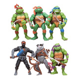 Set 6 Figuras Tortugas Ninja Articuladas Figuras De Acción