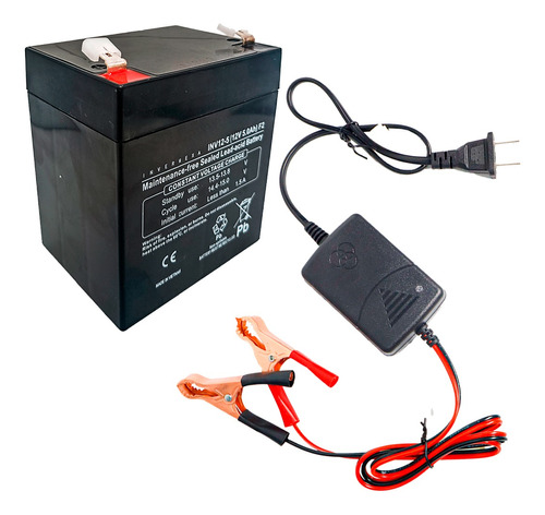 Batería Recargable 12v 5ah Remplazo Con Cargador Incluido