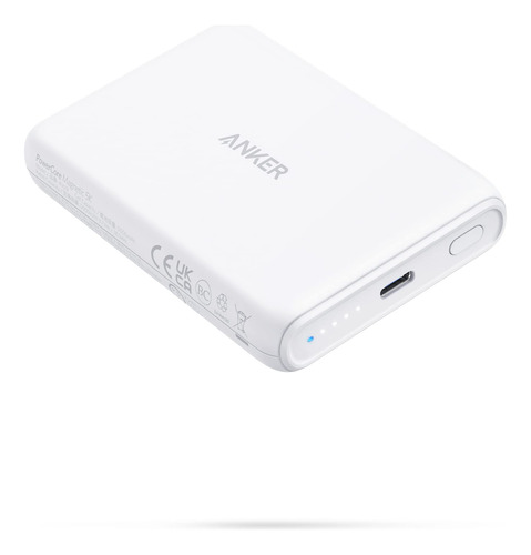 Bateria Portatil Magnetica 5000 Mah Magsafe Anker Blanco