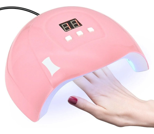 Lampara Uv Manicure Secador Uñas Esmalte 36w 18 Leds Pantall