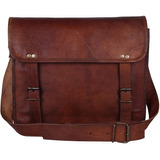 Bolso De Cuero Porta Notebook De 14 In, Portatil/marron