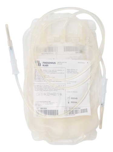 Bolsa De Transfusion  Con Equipo De Administracion De Sangre