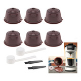 6 Capsulas Dolce Gusto Cafetera Reusables Rellenables Refill