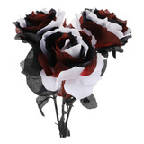 Ramo De Rosas Artificiales For Halloween, 3 Unidades