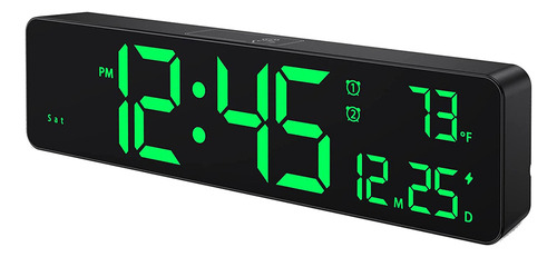 Reloj De Pared Digital, Pantalla Led De Dígitos Grandes, Des