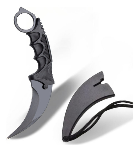 Faca Karambit Canivete Cs Go Inox Afiado Bainha Curvado