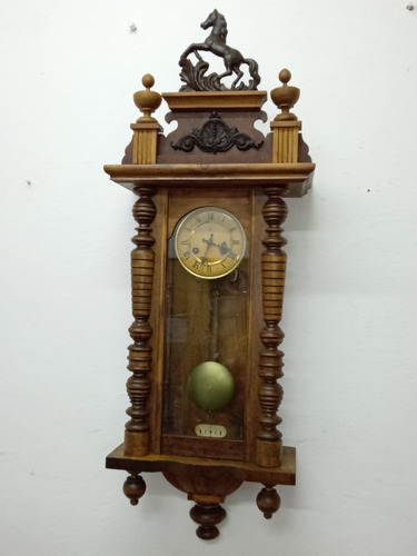 Antiguo Reloj De Pared  Junghans Año 1910 Alemania 