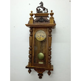 Antiguo Reloj De Pared  Junghans Año 1910 Alemania 