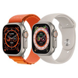 Hw8 Ultra Pulseira Laranja  Brinde Smatrwatch Inteligente