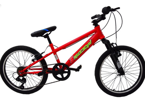 Bicicleta Rodado 20 Bruzzoni Mtb 7 Velocidades Full