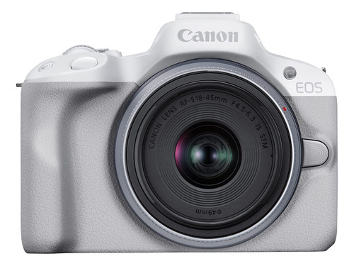 Canon Cámara De Vlogging Sin Espejo Eos R50 (blanco) Con R.