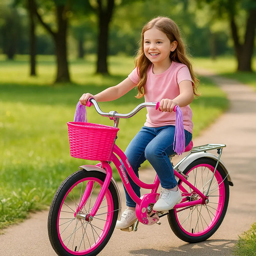 Bicicleta De Niña R20 Biketek Con Canastilla Y Salpicadera | Envío gratis
