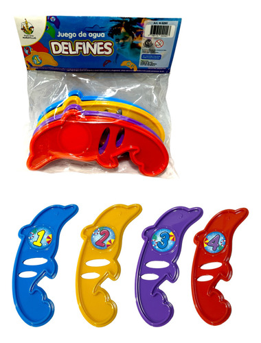 Juego De Agua Con Delfines Color Violeta