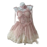 Vestido Rosa Estilo Ballet Lolita Princess Dress Fairy