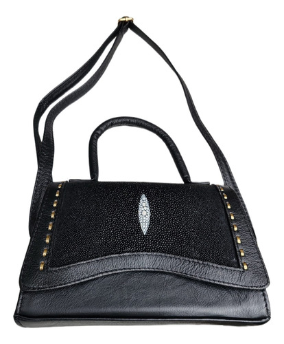 Bolso Piel Mantarraya Original Mano Crossbody Dama Genuino