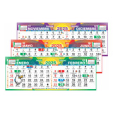 Plantilla Calendario Bimestral Santoral 2025 Vector Editable