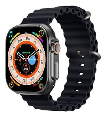 Relógio Smartwatch Ultra Bluetooth Preta C/ 7 Pulseiras 