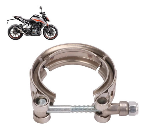 Abrazadera Escape Ktm Duke Rc 250 390 Acero Inoxidable