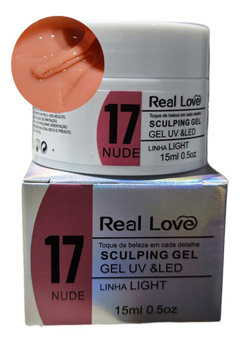 Gel Light Nude 17 Real Love 15ml Secagem Cabine
