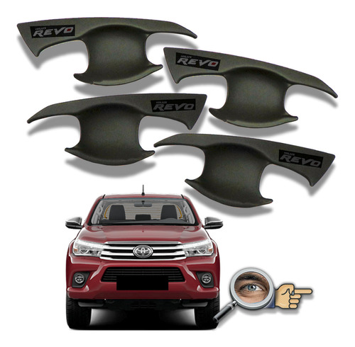 Hilux 2016 22 4 Uñeros Negro Mate Inalterables  Tuningchrome