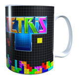 Taza Diseño Juego Clásico Tetris, Imagen Alta Calidad
