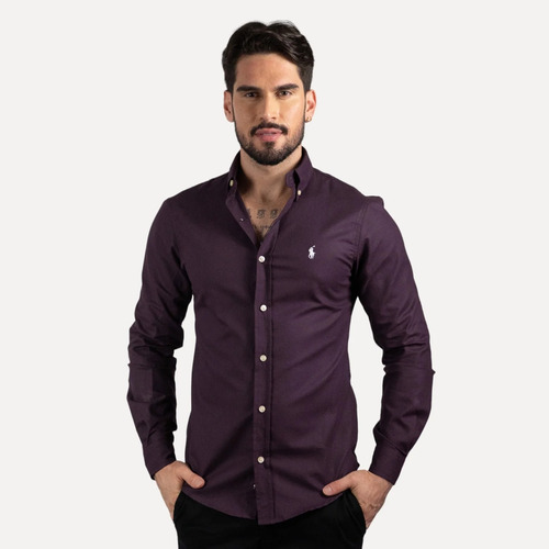 Camisa Social Masculina Manga Longa