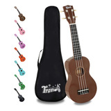 Ukelele Soprano De Moda Para Principiantes De 21 Pulgadas. U